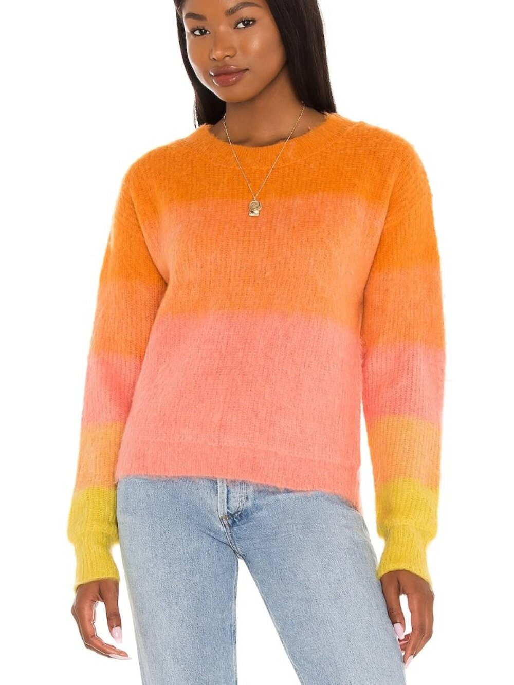 NWT Free People Women's Autumn Sky Pullover Sweater in Autumn Sky Combo Size XS